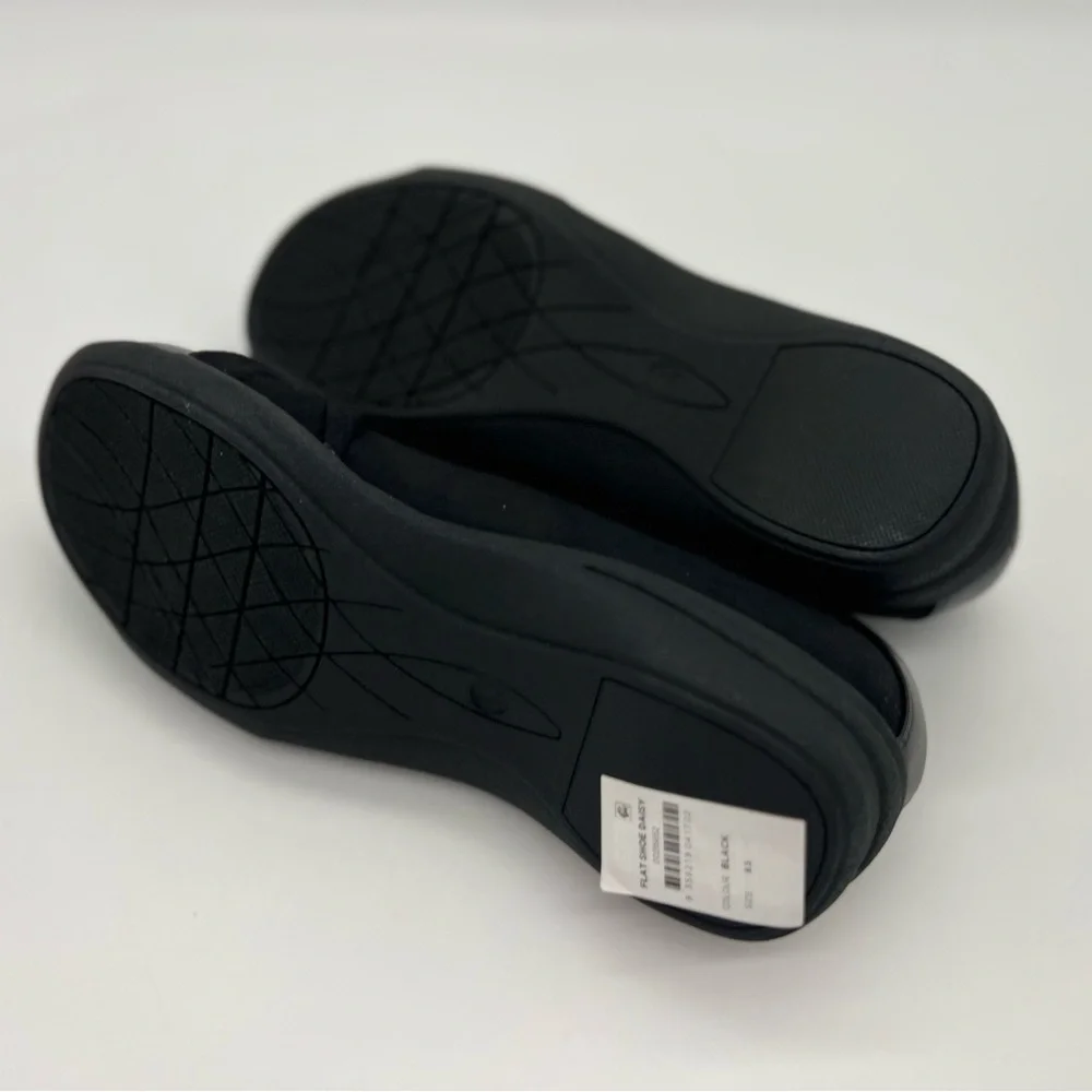 Cloudwalkers Wide FIT Flat Shoe Daisy - Black, Size 8.5 New